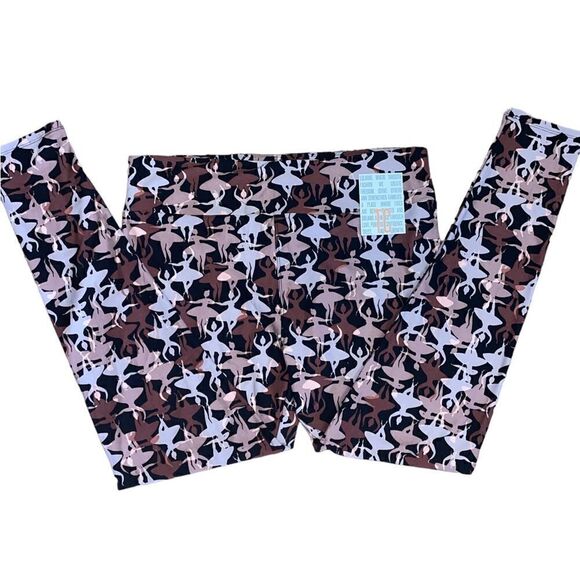 LuLaRoe Tall&Curvy Leggings • Unicorn Collection • Ballerinas • Adult 12-18+ NWT - Picture 4 of 14